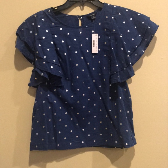 J CrewJeans Ruffle-Flutter Blouse - Picture 3 of 6